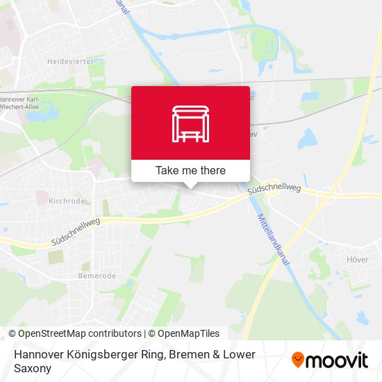 Hannover Königsberger Ring map