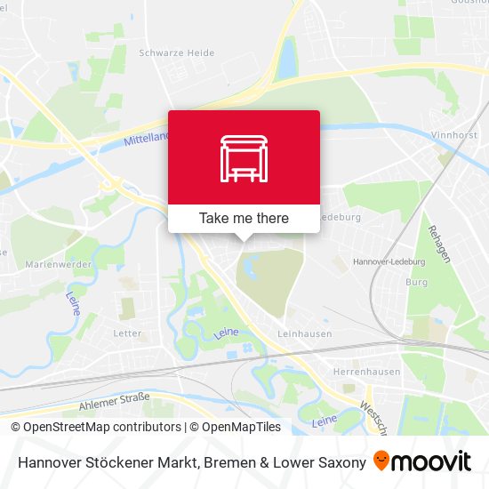 Hannover Stöckener Markt map