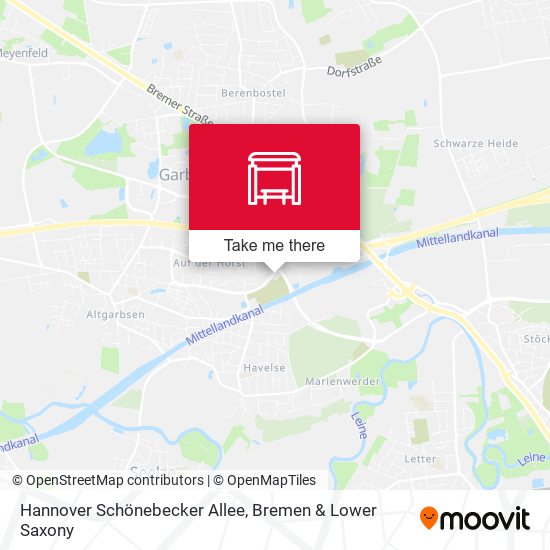 Hannover Schönebecker Allee map