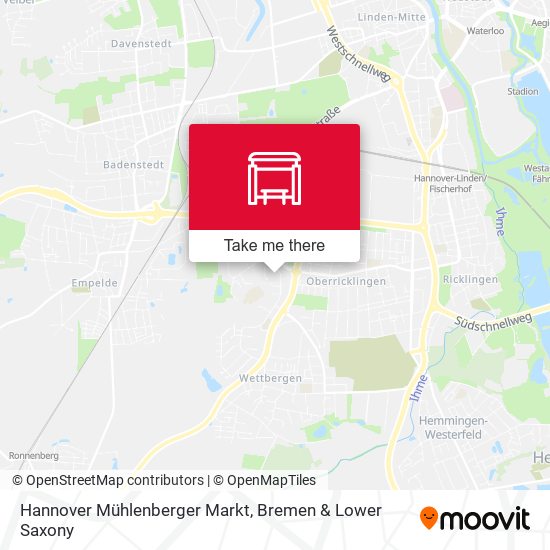 Hannover Mühlenberger Markt map