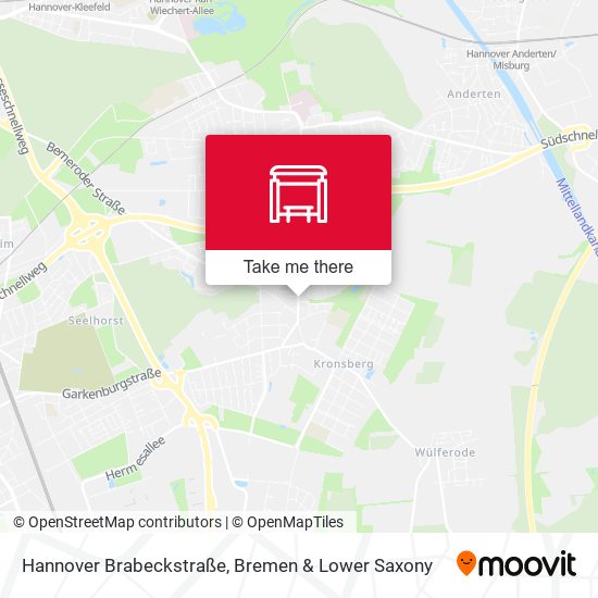 Hannover Brabeckstraße map