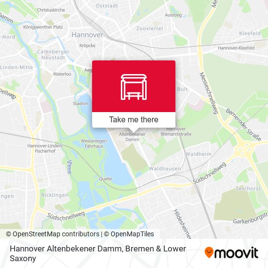 Hannover Altenbekener Damm map