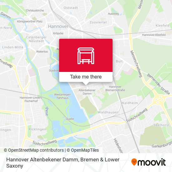 Hannover Altenbekener Damm map