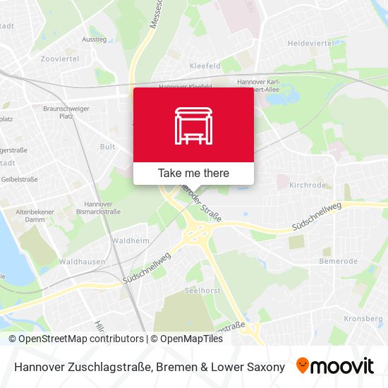 Hannover Zuschlagstraße map