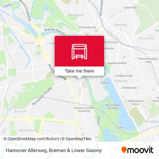Hannover Allerweg map