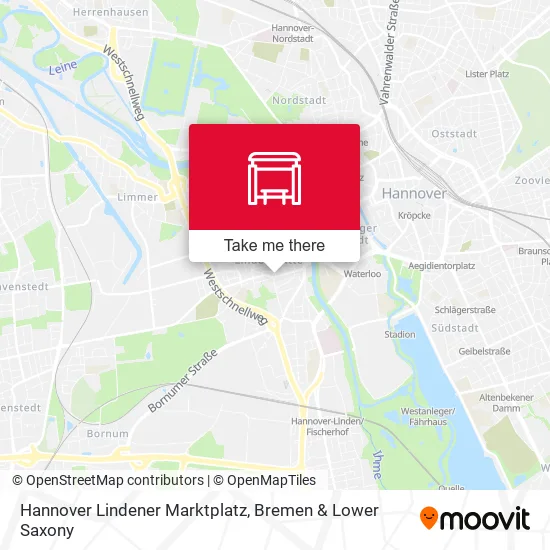 Карта Hannover Lindener Marktplatz