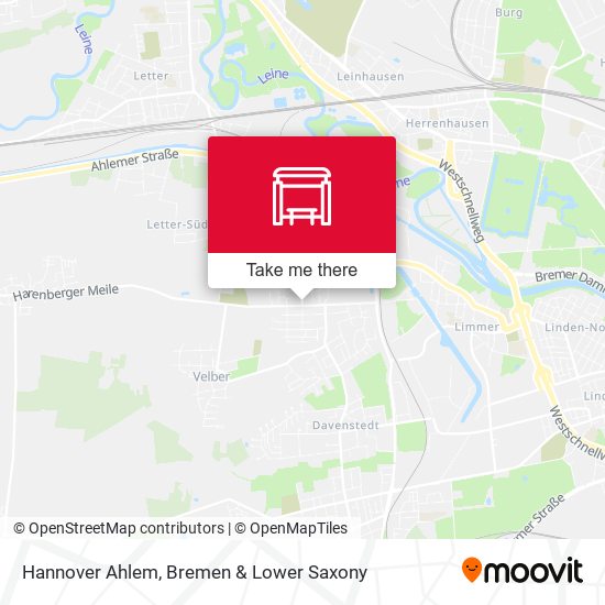 Hannover Ahlem map