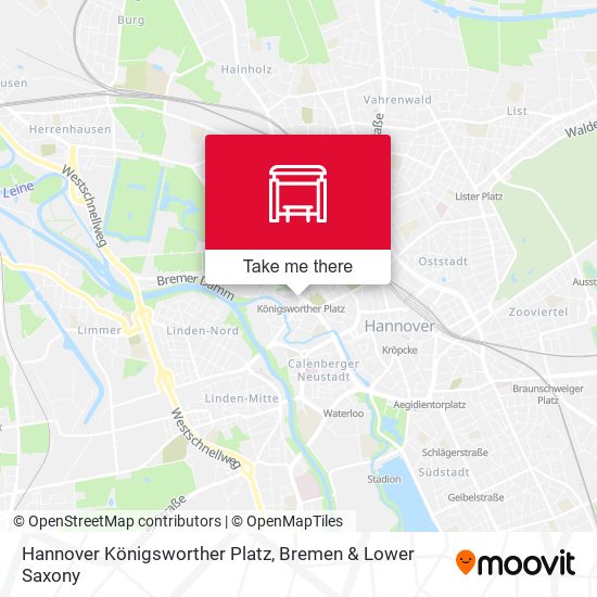 Hannover Königsworther Platz map