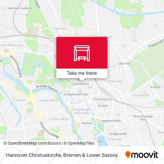 Hannover Christuskirche map