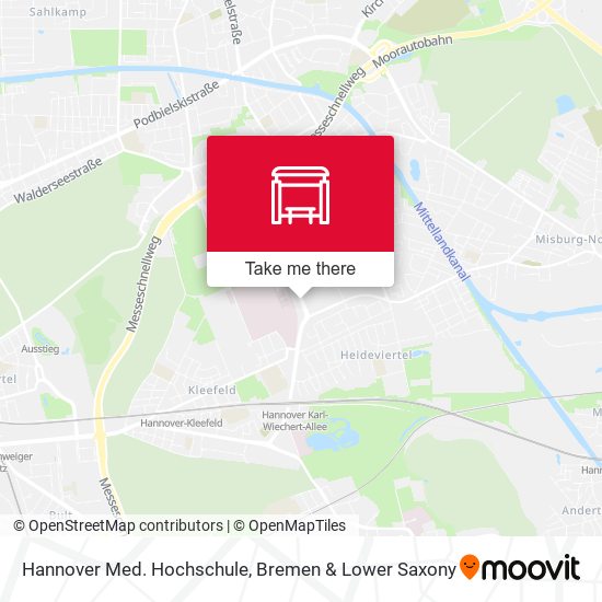 Hannover Med. Hochschule map