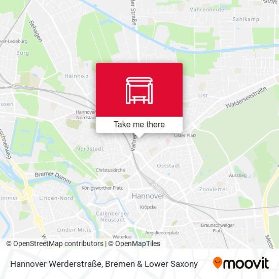 Hannover Werderstraße map