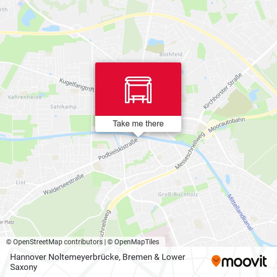Hannover Noltemeyerbrücke map
