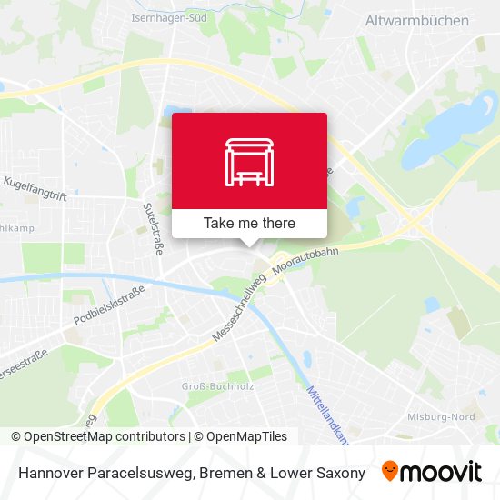 Hannover Paracelsusweg map