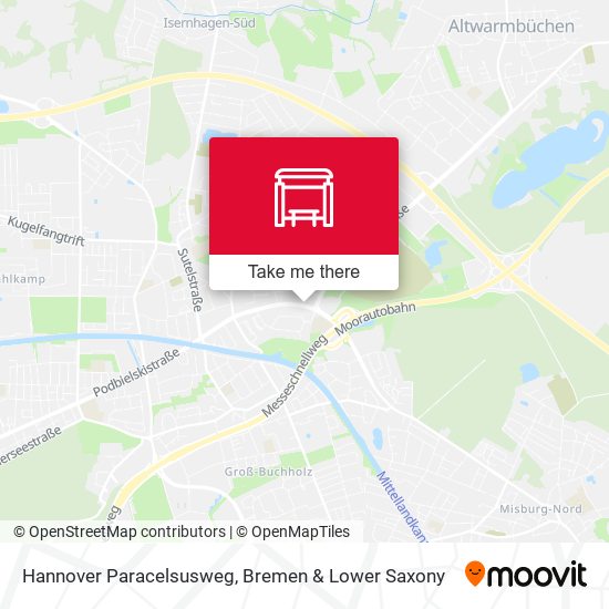 Карта Hannover Paracelsusweg