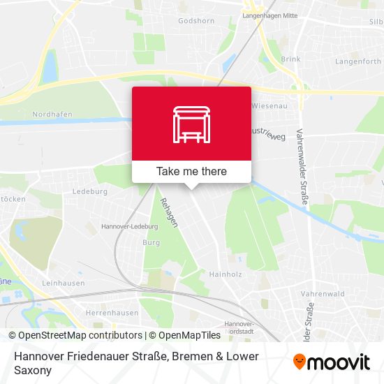 Hannover Friedenauer Straße map