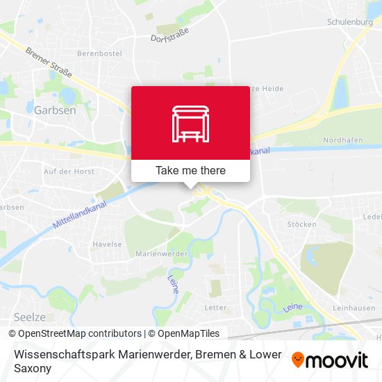 Wissenschaftspark Marienwerder map