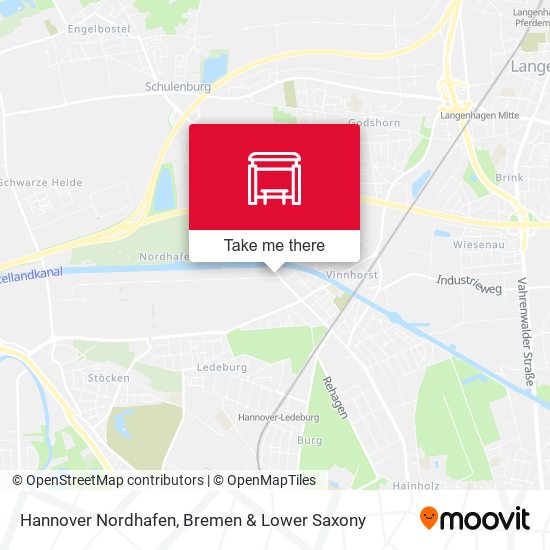 Hannover Nordhafen map