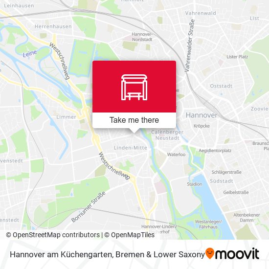 Карта Hannover am Küchengarten