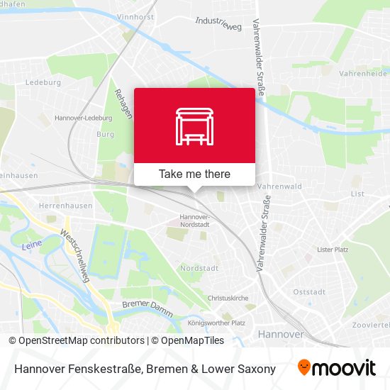 Hannover Fenskestraße map