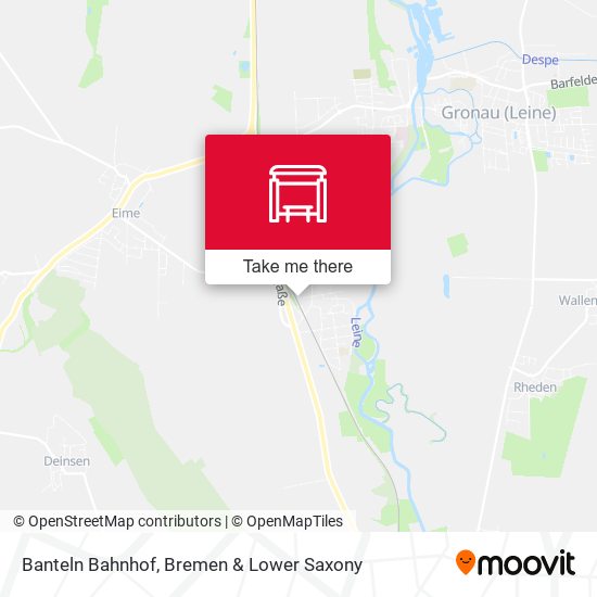 Banteln Bahnhof map