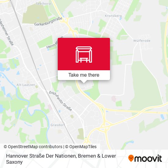 Hannover Straße Der Nationen map