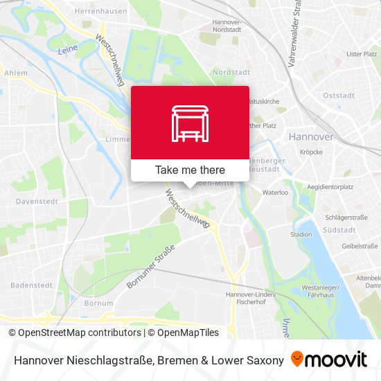 Карта Hannover Nieschlagstraße