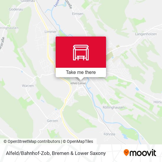 Alfeld/Bahnhof-Zob map