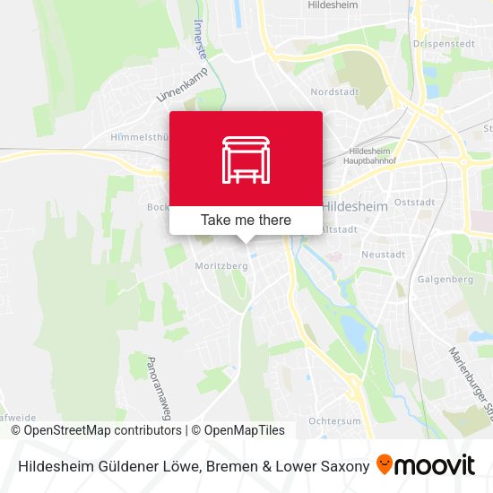 Hildesheim Güldener Löwe map
