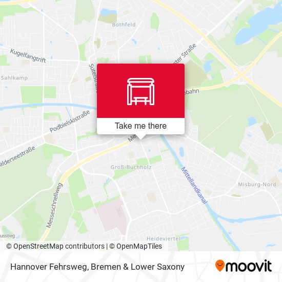 Hannover Fehrsweg map