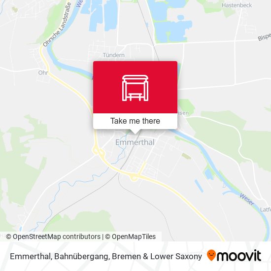 Emmerthal, Bahnübergang map