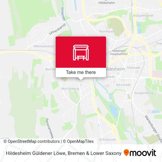 Hildesheim Güldener Löwe map