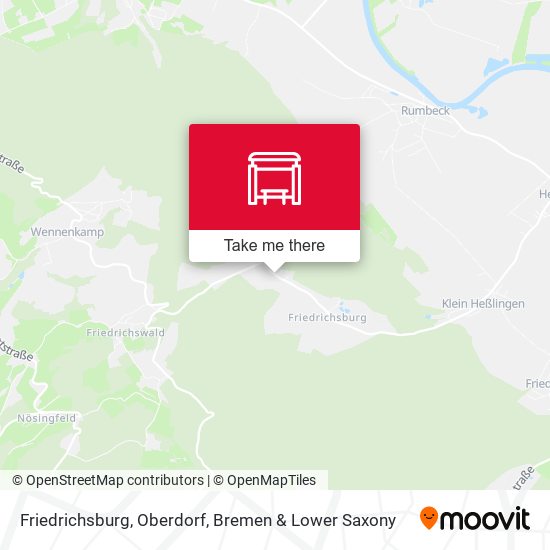 Friedrichsburg, Oberdorf map
