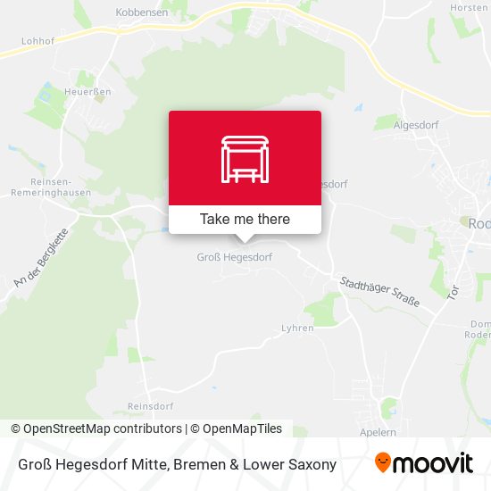 Groß Hegesdorf Mitte map