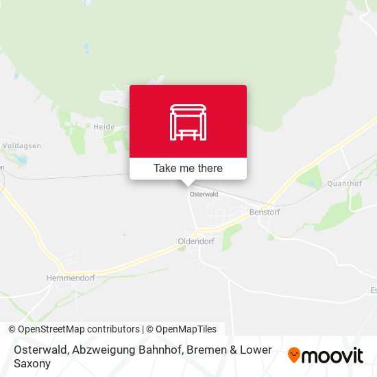 Osterwald, Abzweigung Bahnhof map