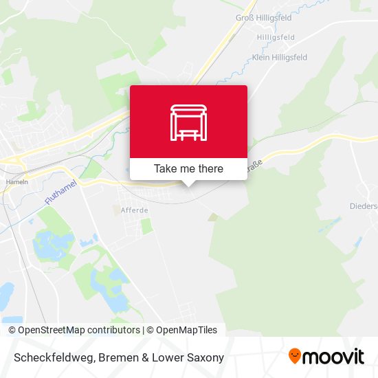 Scheckfeldweg map