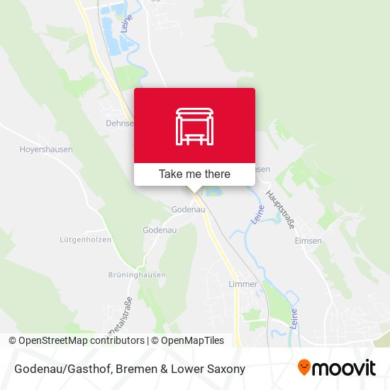 Godenau/Gasthof map