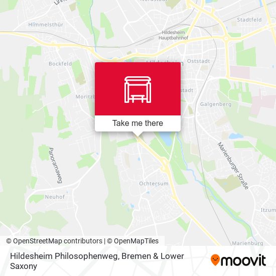 Hildesheim Philosophenweg map