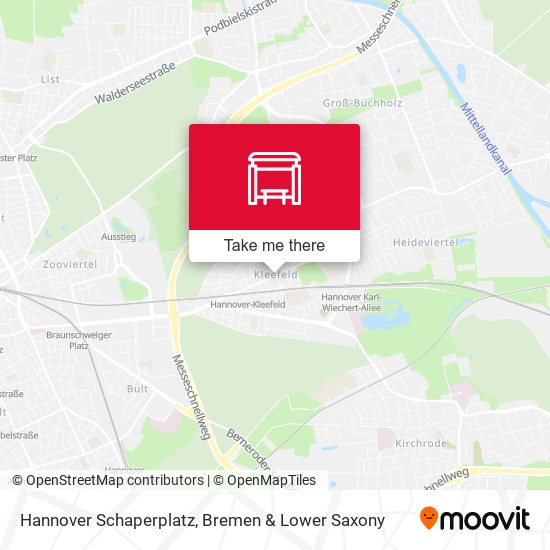 Hannover Schaperplatz map