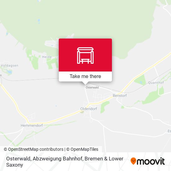 Osterwald, Abzweigung Bahnhof map
