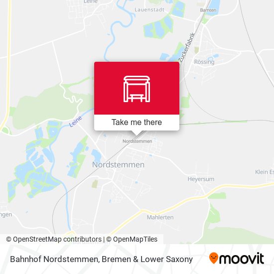 Bahnhof Nordstemmen map