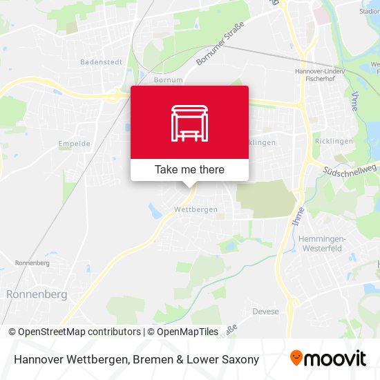 Hannover Wettbergen map