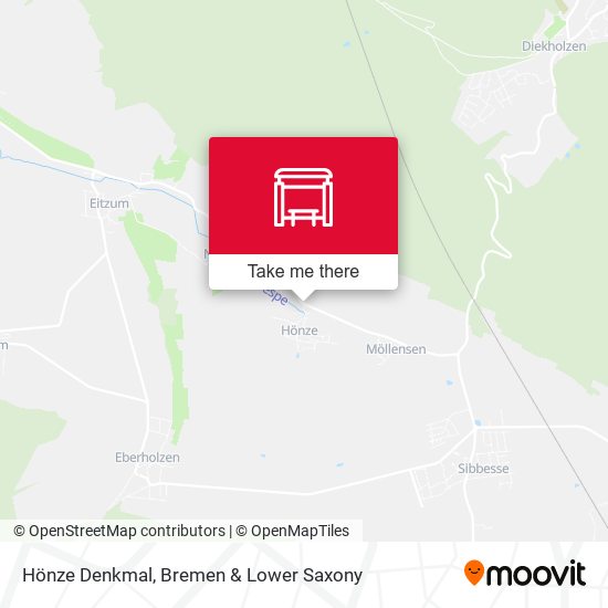 Hönze Denkmal map