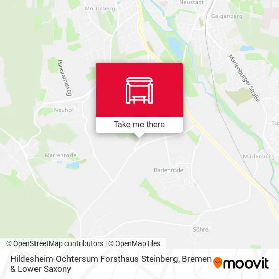 Hildesheim-Ochtersum Forsthaus Steinberg map