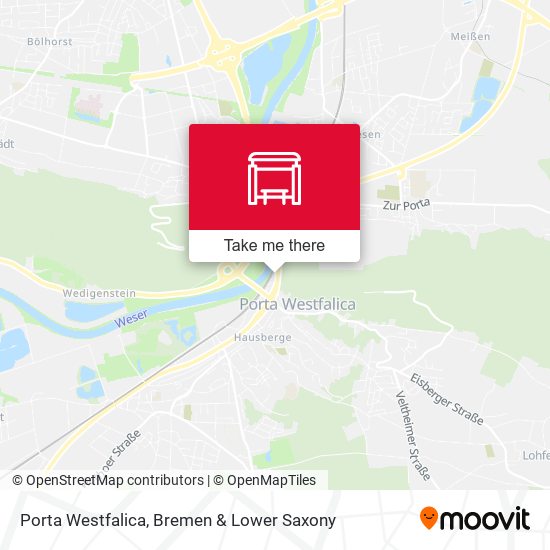 Porta Westfalica map