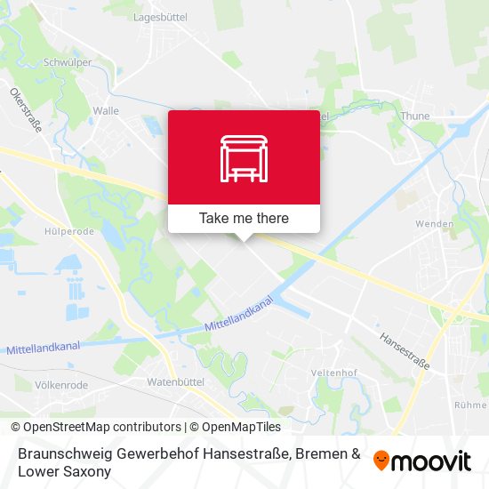 Braunschweig Gewerbehof Hansestraße map