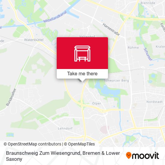 Braunschweig Zum Wiesengrund map
