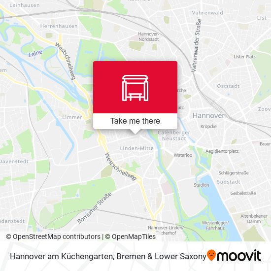 Карта Hannover am Küchengarten