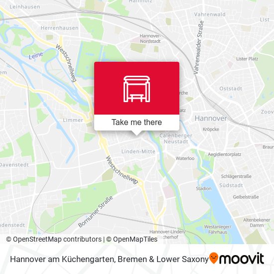 Hannover am Küchengarten map