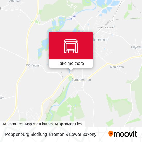 Poppenburg Siedlung map