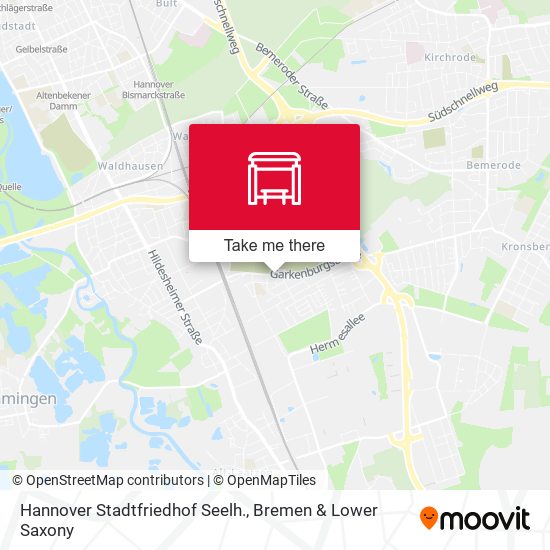 Hannover Stadtfriedhof Seelh. map